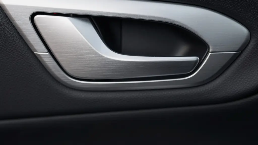 Close-up of premium car interior showing quality materials and craftsmanship