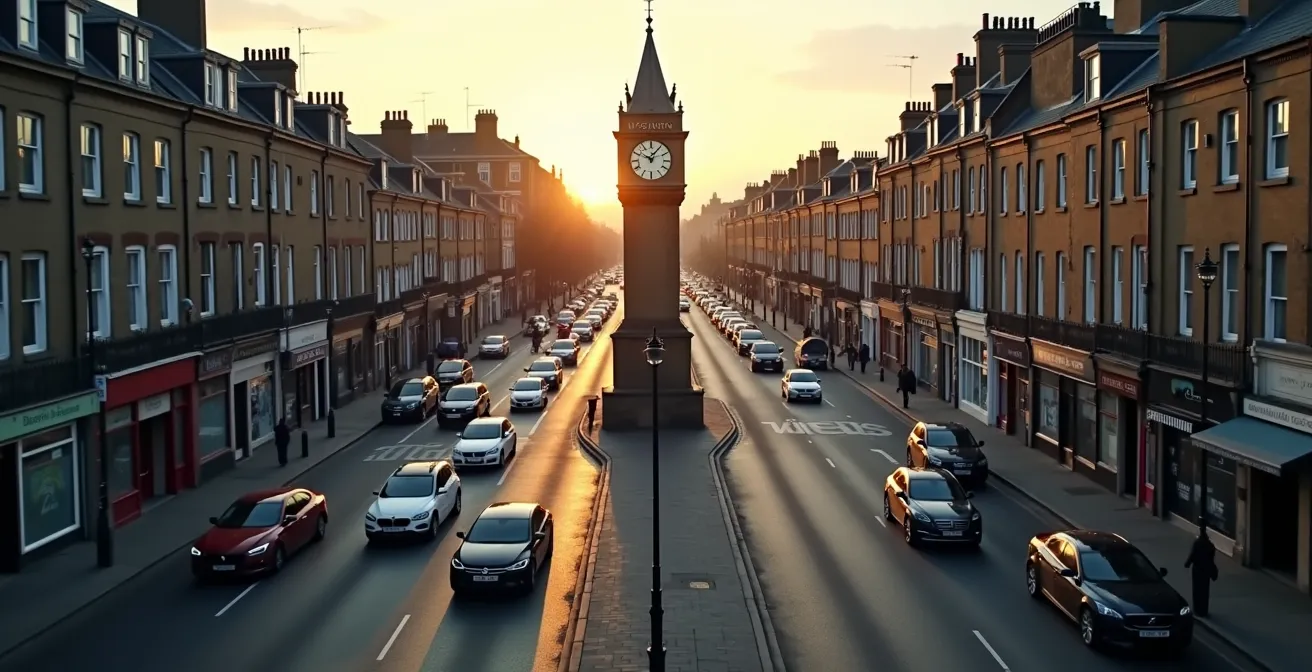 Visual comparison of car sharing costs during peak and off-peak hours