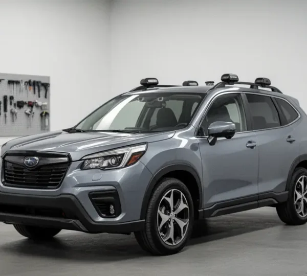 Professional roof bar mounting system installation on modern vehicle showcasing different mounting options