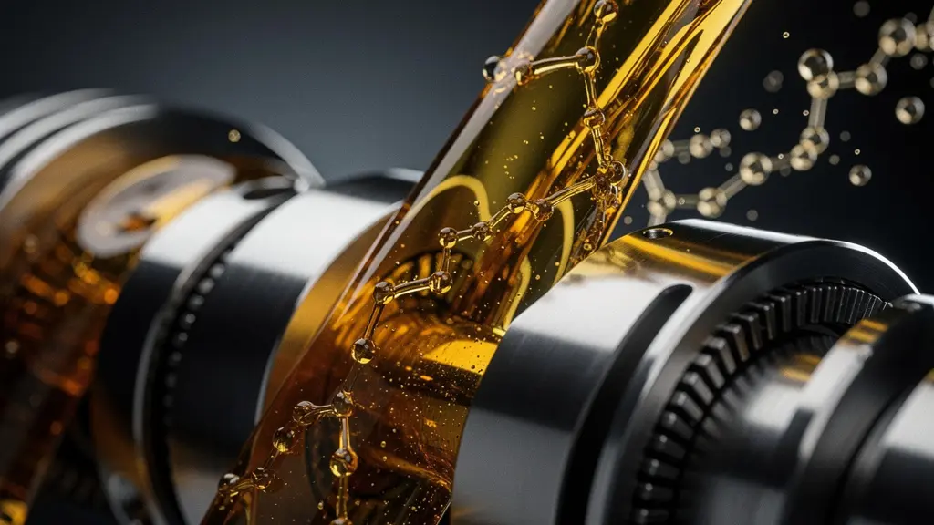 Synthetic motor oil molecules in a modern turbocharged engine environment